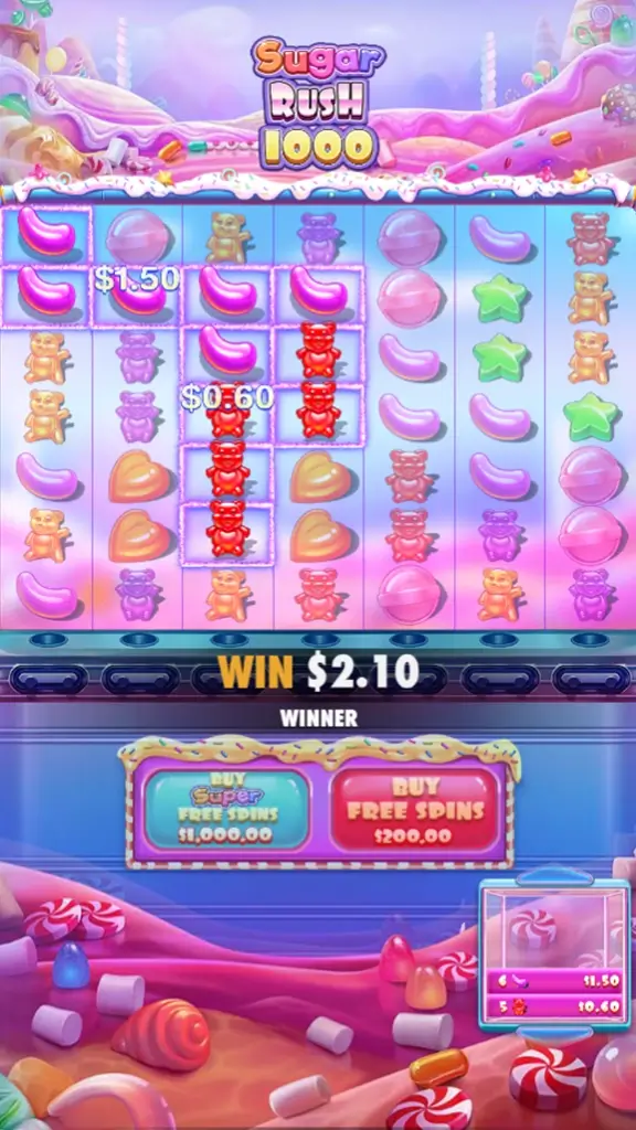 Sugar Rush 1000 Screen 4